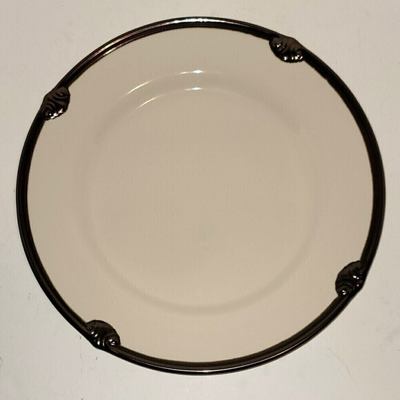 Certified International Embassy Ivory 14”Round Serving Plate Karidesign - Picture 1 of 5
